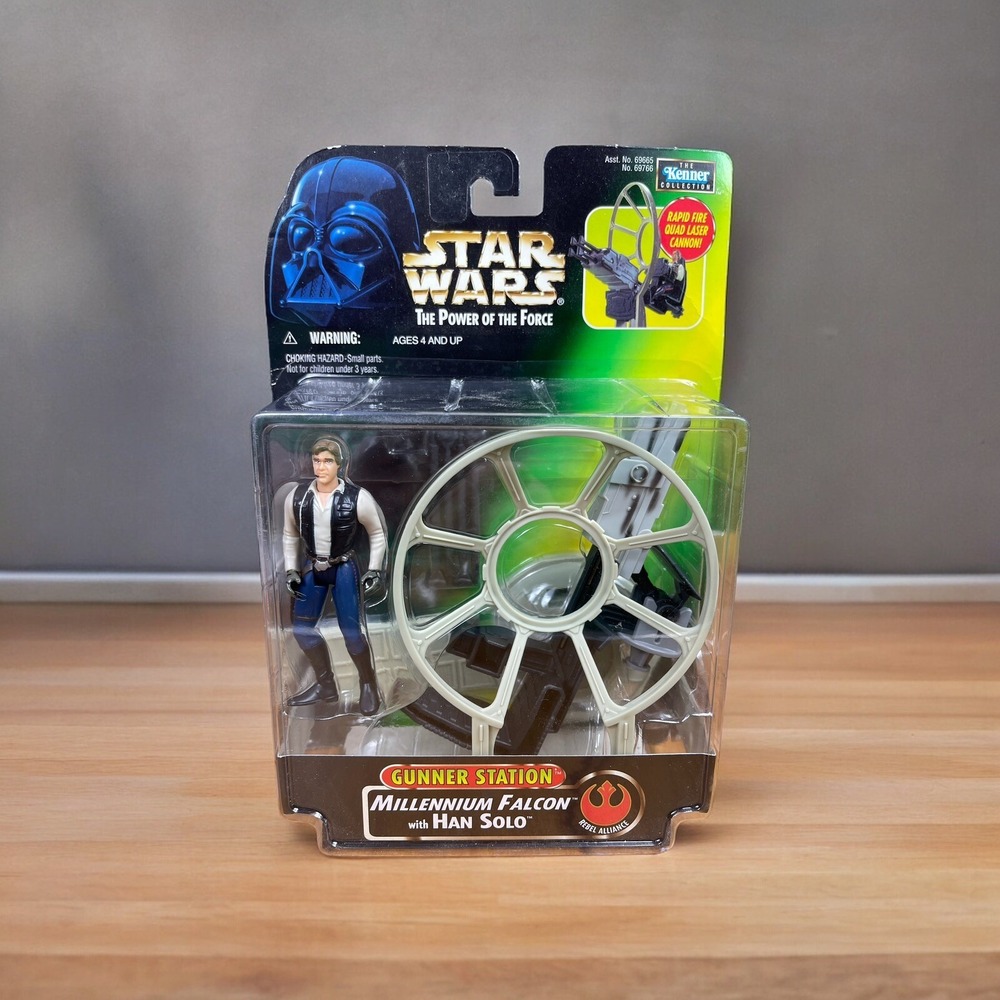 1997 Kenner Star Wars The Power Of The Force Gunner Station Millennium Falcon